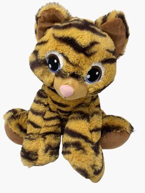 Build A Bear Retired 16 Striped Tiger Cub Plush Blue Eyes Stuffed Animal